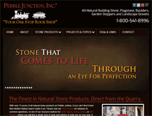 Tablet Screenshot of pebblejunction.com